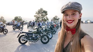 Distinguished Gentleman’s Ride 2024 Athens with my Scrambler Ducati  Dominika Rides [upl. by Ekul]