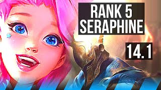 SERAPHINE vs PANTH MID  Rank 5 Seraphine 7210  NA Challenger  141 [upl. by Oinegue]