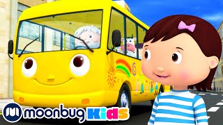 🚍 The Wheels On The Bus KARAOKE 🚍 Little Baby Bum  Sing Along With Me  Moonbug Kids Songs [upl. by Rraval]