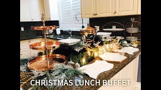 Christmas Lunch Buffet  Christmas Luncheon  Buffet Set Up [upl. by Chuipek]