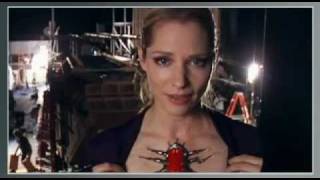 Sienna Guillory Very Brief Behind the Scenes of Resident Evil Afterlife [upl. by Pinchas446]