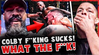 REACTIONS to Leon Edwards vs Colby Covington MMA Community GOES OFF on Colby UFC 296 [upl. by Kronfeld]