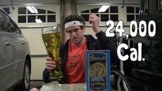 Idiot Consumes 24000 Calories of Fat in 3min [upl. by Radburn]