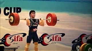 CHINESE LIFTER LIAO HUI 87 BREAKS JUNIOR WORLD RECORD IN THE CLEAN AND JERKwmv [upl. by Eiralav]