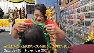 AIGA MŌ KERISO COMBINED SERVICE CHRISTCHURCH HIGHLIGHTS VIDEO  10112024 [upl. by Oidualc45]