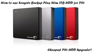 How to use Seagate Backup Plus Slim 2TB HDD for PS4  Cheapest PS4 HDD upgrade [upl. by Baggs296]