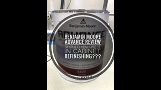 Benjamin Moore Advance Review Should You Use It For Cabinet Refinishing [upl. by Arraic]