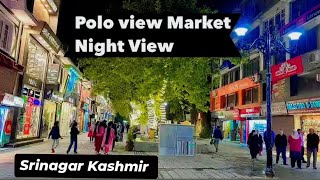 Polo market Srinagar Kashmir ghantaghar Lal chowk road Chhota London [upl. by Trill]