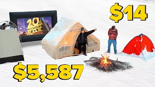 We Tested Expensive VS Cheap Winter Camping [upl. by Jeniffer512]