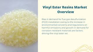 Vinyl Ester Resins Market  Industry Data Analytics  IDA [upl. by Sauers]