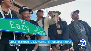 Eazy Street Compton renames street after late rapper EazyE [upl. by Jansson]