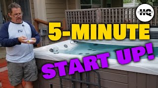 Hot Tub Water Chemical Start Up Step by Step [upl. by Brant139]