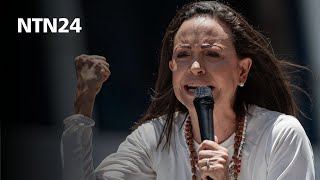 quotPetro decía que decidan los venezolanos pues ya decidimos el 28 de julioquot María Corina Machado [upl. by Maidel]