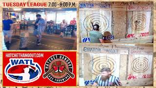 Hatchet Hangout  Axe Throwing St Pete WATL SEASON 3 HATCHET LEAGUE WEEK 6 [upl. by Anuahsar719]