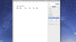 Pages iWork Tabulatoren in Textverarbeitung [upl. by Nauqyaj30]