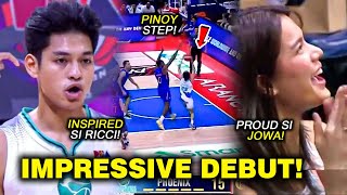 RICCI RIVERO NAGPAKITANG GILAS sa Kanyang DEBUT GAME sa PBA  TUWANGTUWA ang Kanyang GF [upl. by Noslen]