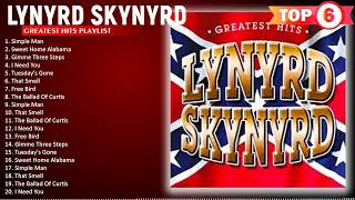 Lynyrd Skynyrd Greatest Hits 🍃 Gimme Three Steps The Ballad Of Curtis Loew Simple Man 809 [upl. by Nyrrad]