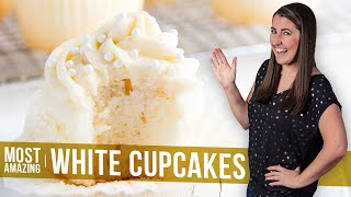 How to Make The Most Amazing White Cupcakes  The Stay At Home Chef [upl. by Ainehs]