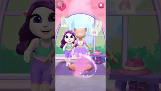 Rainbow bubble gem purple star transformation edit rainbowbublegem talkingangela gangnamstyle [upl. by Anolahs]