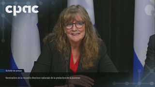 Le ministre Lionel Carmant présente la nouvelle directrice de la DPJ – 31 octobre 2024 [upl. by Amees]