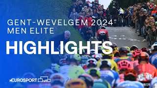 WHAT A FINISH 🏆  GentWevelgem 2024 Mens Race Highlights  Eurosport Cycling [upl. by Munshi]