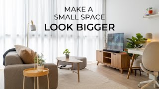 12 Design Tips For Small Spaces  How To Make It Look amp Feel Bigger [upl. by Llertnod348]