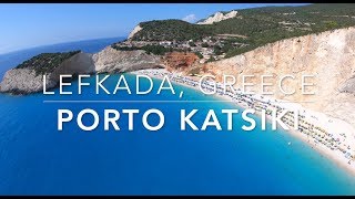 Porto Katsiki Beach  Lefkada Greece in 4K Drone Footage [upl. by Lundeen]