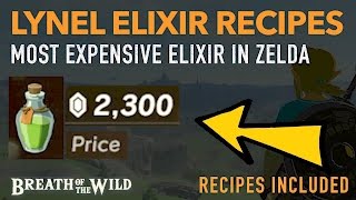 How to Cook EXPENSIVE Lynel Elixir Recipes  HIGHLY PROFITABLE  Zelda Breath of the Wild [upl. by Gnidleif]