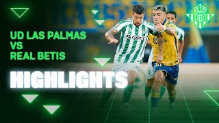 Resumen del partido UD Las Palmas  Real Betis  HIGHLIGHTS  Real BETIS Balompié [upl. by Weil]