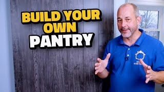 How to Build a Pantry in 7 Easy Steps  DIY Walkin Pantry [upl. by Eednarb]