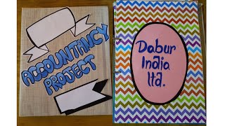 Accountancy Project on Ratio Analysis  Dabur  Class 12  CBSE [upl. by Aicirtap]