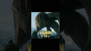 Viserion vs Rhaegal shorts houseofthedragon battle vs edit dragon gameofthrones [upl. by Noteek]