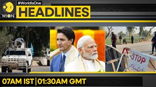 India Expels 6 Canadian Diplomats  Israel Strikes Northern Lebanon  WION Headlines [upl. by Norud]