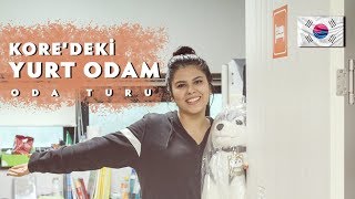 GÜNEY KOREDEKİ YURT ODAM  ODA TURU [upl. by Myra86]