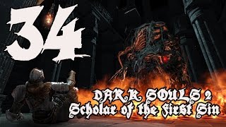 Dark Souls 2 Scholar of the First Sin  Walkthrough Part 34 Mirror Knight [upl. by Anelhtac]