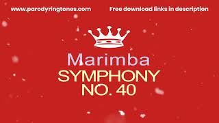 Symphony No 40 Marimba Remix Ringtone [upl. by Glassco]