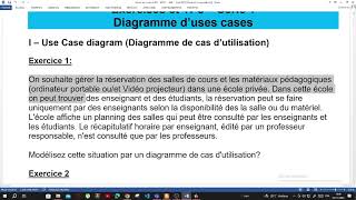 M201  UML  Part2  Diagramme des uses cases  Exercice 1 [upl. by Oelak648]