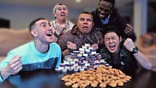 130 Chicken Nuggets in 10 Minutes CHALLENGE [upl. by Ahsaelat890]