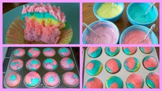 DIY Rainbow Cupcakes [upl. by Theona833]