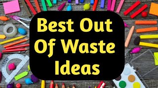 4 Best out of waste craft ideasDIY Best Craft IdeaBest reuse ideadiy art and craft [upl. by Itnava]