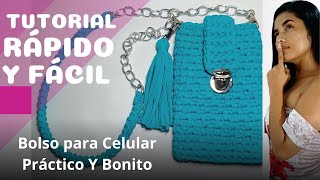 Bolsos de trapillo tutorial para celular 2024 [upl. by Box]