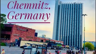 walking in Chemnitz Germany Beautiful and spectacular city [upl. by Olwena]