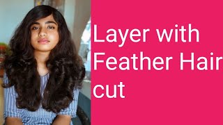 How to do Layer with Feather Haircut [upl. by Enram]