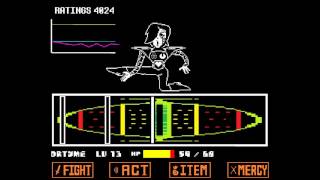 Undertale  Mettaton boss fight neutral [upl. by Silenay]