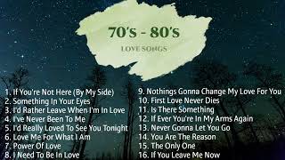 Most Requested 70s  80s Love Songs Compilation  NonStop Playlist [upl. by Nylyahs]