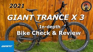 2021 Giant Trance X 3 29er  Indepth Bike Check  Bike Review  Test Ride [upl. by Cecile]