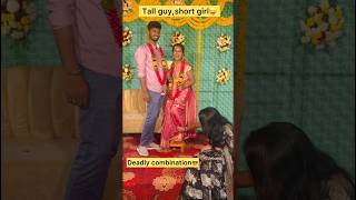 Short girls wedding stage pavangal 🤣 Engagement fun girls girl couplegoals marriage shorts [upl. by Yecad718]