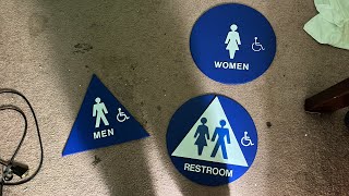 SBH Restroom Door Signs [upl. by Assilaj]