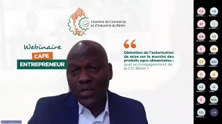 CAFE ENTREPRENEUR obtention de l’Autorisation de Mise sur le Marché des Produits Agroalimentaires [upl. by Arak]