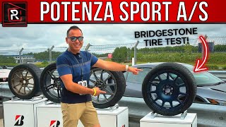 The New Bridgestone Potenza Sport AS Is A Well Rounded AllWeather Performance Tire [upl. by Beaston129]